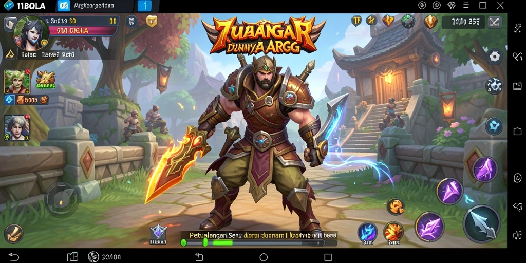 Screenshot 11BOLA menunjukkan aksi pertempuran di dunia ARPG.