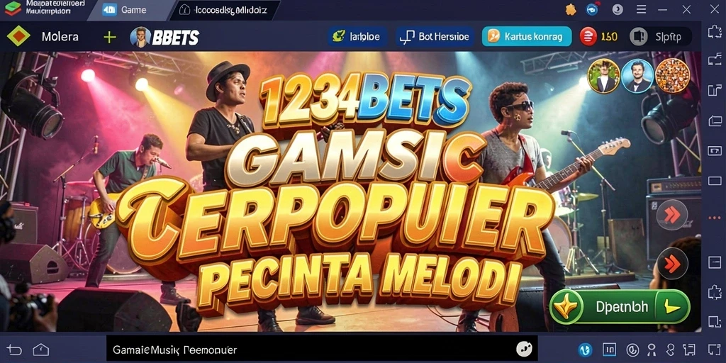 Screenshot utama 1234BETS menampilkan gameplay menarik dengan musik yang menggugah.