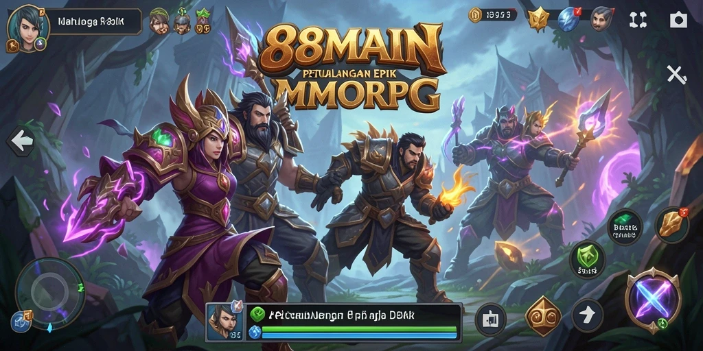 Tampilan gameplay menarik dari 88MAIN di dunia MMORPG.