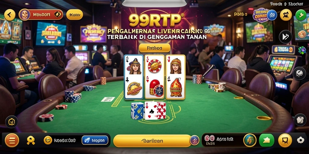 Gameplay Live Casino yang menegangkan di 99RTP.