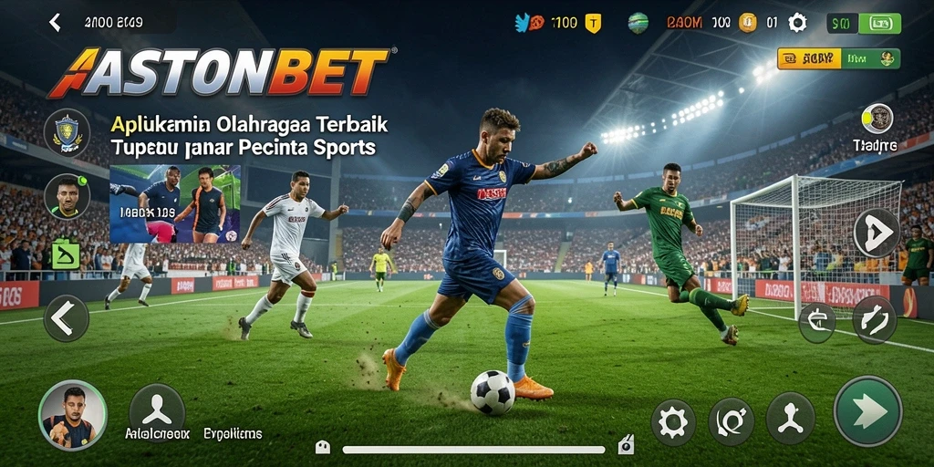 Tampilan menarik gameplay olahraga di aplikasi ASTONBET.