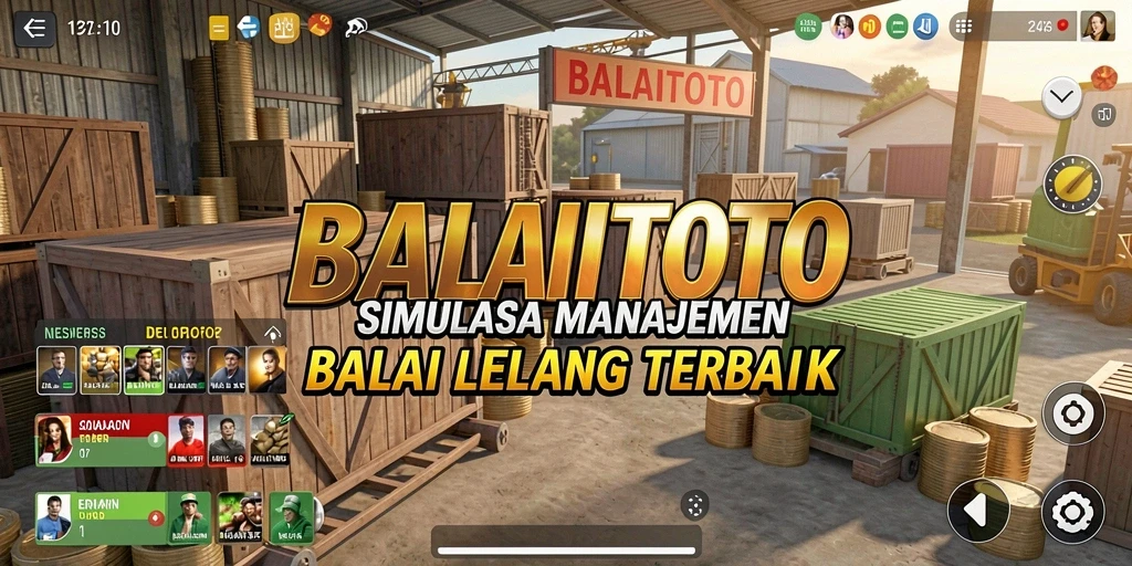 Tampilan gameplay menarik dalam simulasi lelang