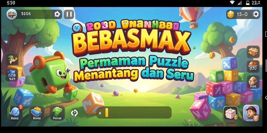 Tampilan menarik dari gameplay BEBASMAX yang menantang.