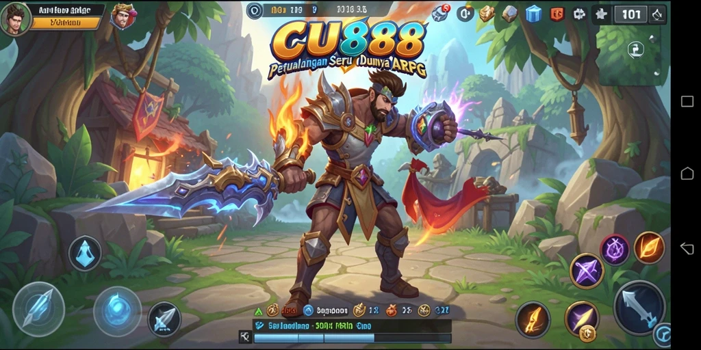Tampilan gameplay menakjubkan CU888 di dunia ARPG.