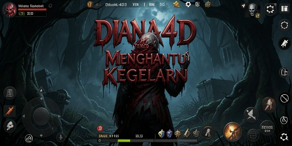 Gameplay DIANA4D yang menegangkan dengan suasana mencekam.