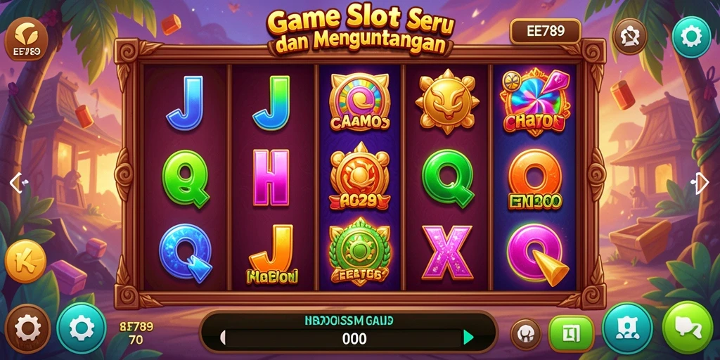 Tampilan gameplay Slot yang seru dan menarik di EE789.