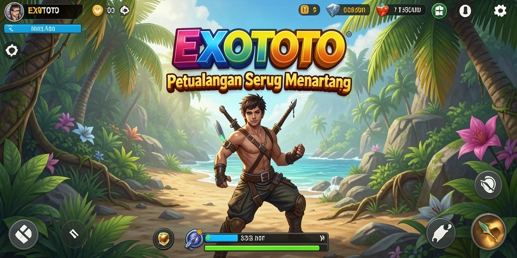 Gameplay menantang di dunia petualangan EXOTOTO.
