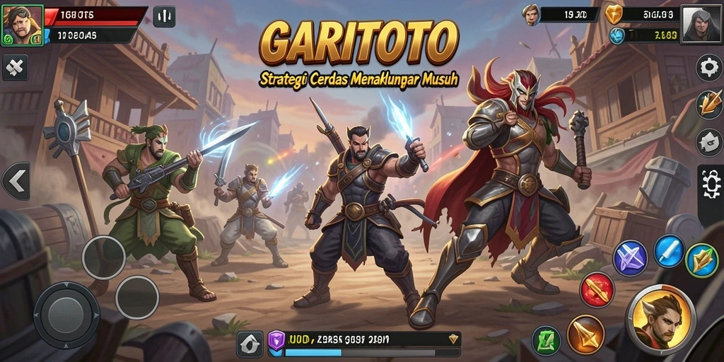 Screenshot GARITOTO menampilkan aksi pertempuran Strategy yang seru.