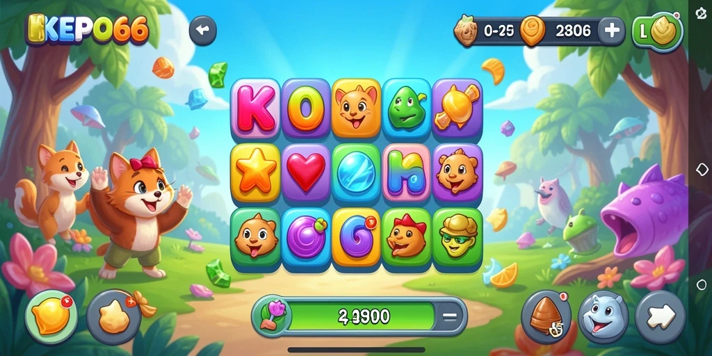 Tampilan menarik dari gameplay KEPO66 yang penuh warna dan tantangan.