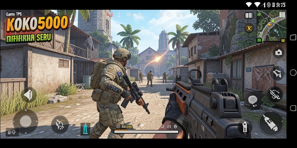 Tampilan menarik gameplay KOKO5000 di tengah aksi pertempuran.