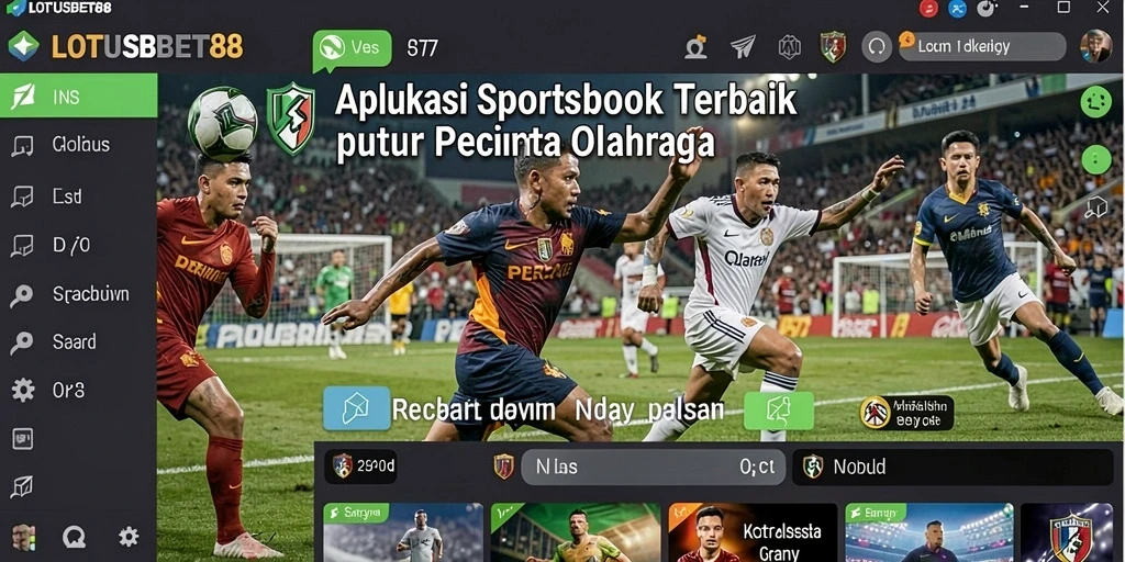 Screenshot utama LOTUSBET88 menunjukkan antarmuka taruhan yang menarik dan informatif.