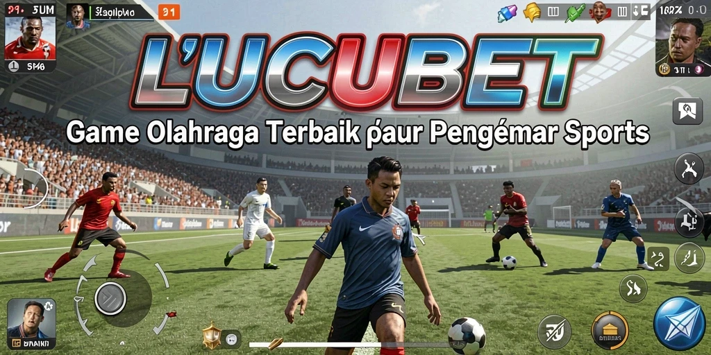 Screenshot menampilkan aksi seru di game LUCUBET dengan berbagai cabang olahraga.