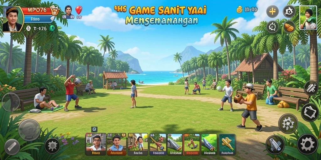 Screenshot gameplay MPO76 yang colorful dan menarik.