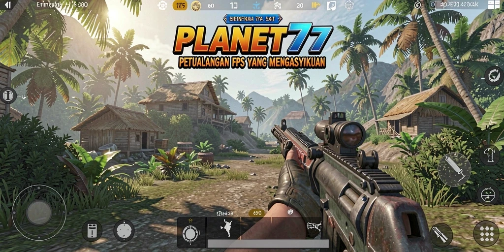 Tampilkan aksi menegangkan dalam PLANET77 saat berperang.