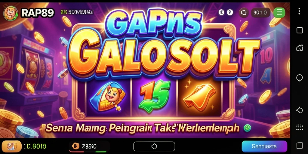 Screenshot gameplay RAP89 menampilkan putaran Slot yang mendebarkan.
