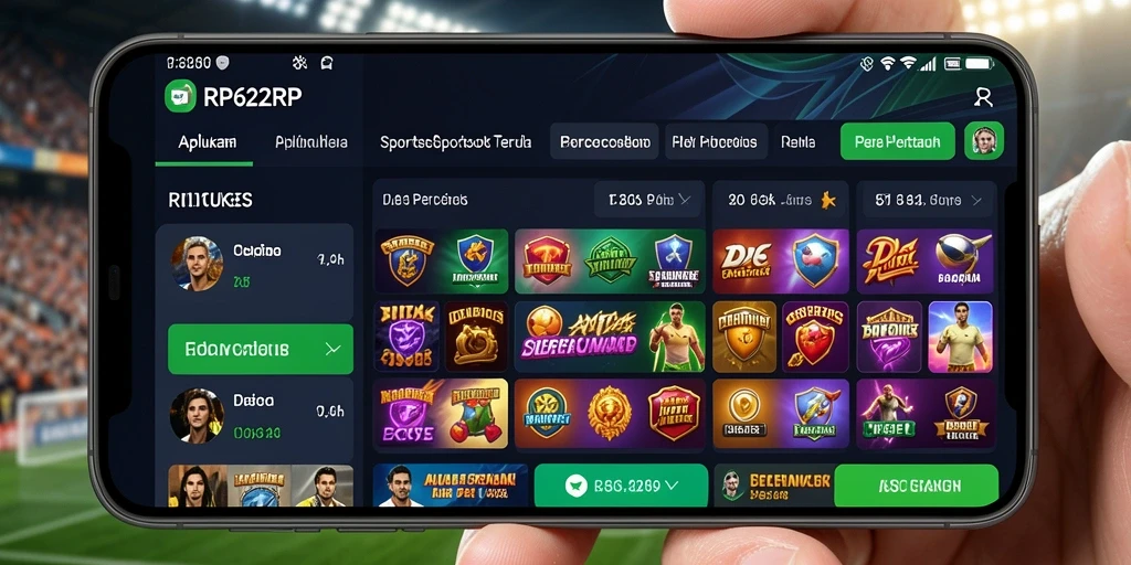 Tampilan gameplay menarik di RP62RP dengan berbagai opsi taruhan olahraga.