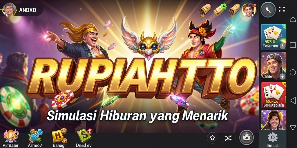 Tampilan gameplay seru dalam RUPIAHTOTO, menampilkan strategi dan interaksi sosial.