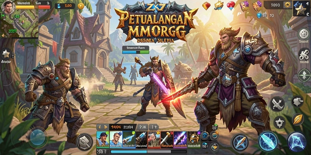 Tangkapan layar gameplay ZK7 yang menunjukkan aksi pertarungan seru.
